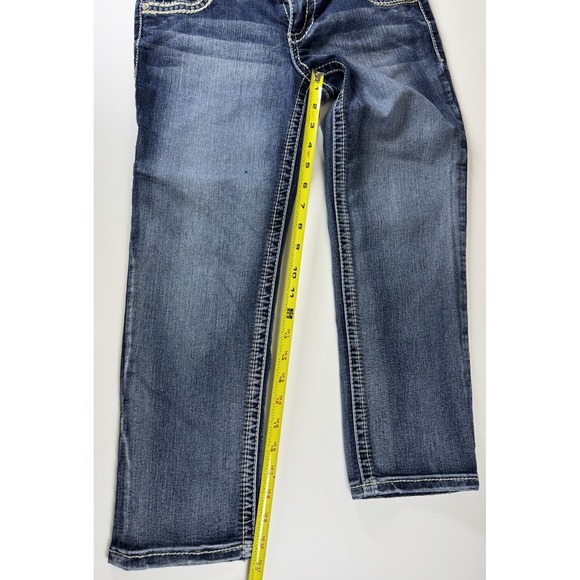 Maurices Juniors Capri Jeans Size 1/2 Blue Wash Cropped - Picture 6 of 9